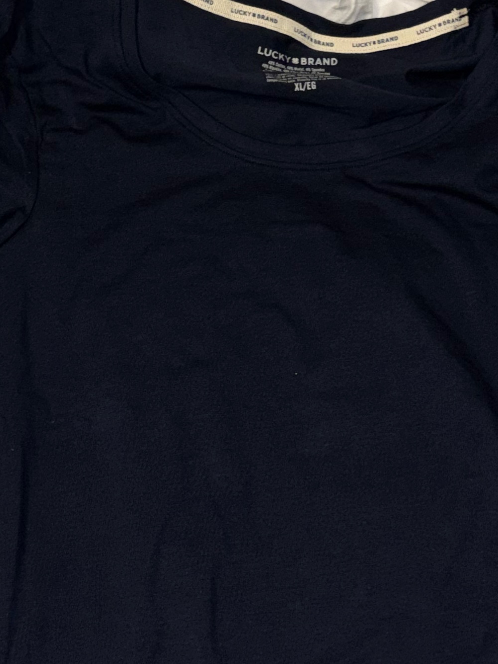 Lucky Brand 2 Long Sleeve Tee - White & Navy - Picture 3 of 3